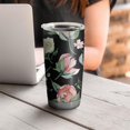 thumbnail image 4 of 20 Oz Pioneer Flower Coffee Tumbler Double Wall Insulated Stainless Steel Water Bottle | Metal Reusable Thermoses Flask with Cup Cap | Leak & Sweat Proof with Anti-Dust Lid, 4 of 7