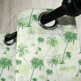 thumbnail image 3 of Ambesonne Hawaii Grommet Curtain, Sketch Style Palm Trees, 50" x 120", Forest Green Pale Green, 3 of 6