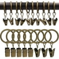 44 Pack Metal Curtain Rings with Clips, Curtain Hangers Clips, Drapery