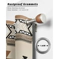 thumbnail image 6 of nqOlkjepod Outdoor Curtains for Patio Waterproof, Brown Southwestern Outdoor Privacy Panels Grommet, Boho Ethnic Geometric Farmhouse Blackout Outside Curtains for Porch/Cabana 54"x108", 2 Panels, 6 of 8