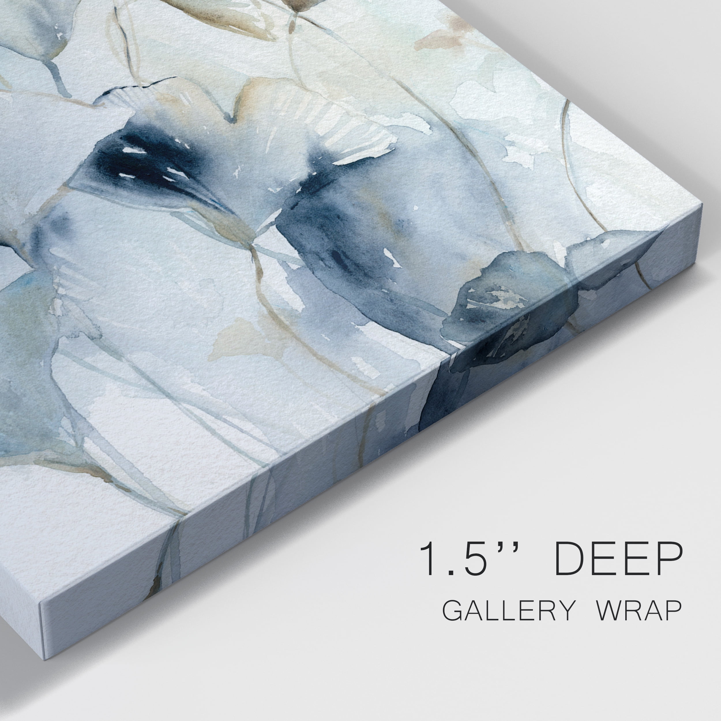 Indigo Ginkgo I Premium Gallery Wrapped Canvas - Ready to Hang - 40 x 60