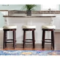 thumbnail image 2 of Linon Maya Rice Tabouret de Comptoir 24 Pouces, 24 Pouces, 2 of 11