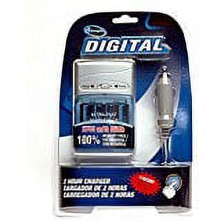 RAPID BATTERY CHARGER with 4 AA BATTERIES FOR CANON POWERSHOT, NIKON COOLPIX & OLYMPUS DIGITAL CAMERAS