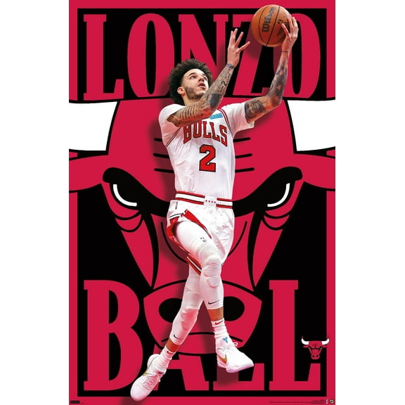 NBA Chicago Bulls - Lonzo Ball 22 Wall Poster, 22.375" x 34"