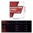 thumbnail image 5 of MANNYA 4pcs 4 String Bass Strings Carbon Steel Hexagonal Alloy Bass Strings Acoustic Bass Replacement Parts 40 60 75 95, 5 of 7