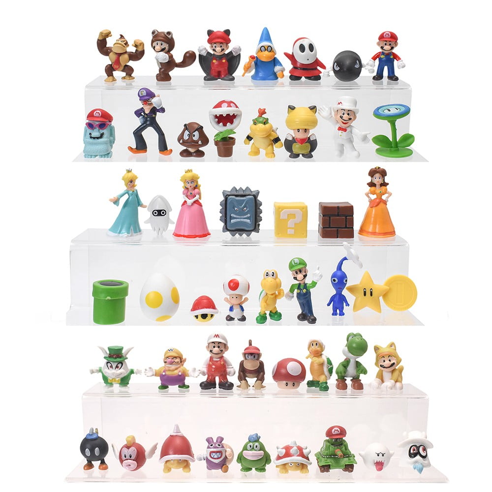 Soplay 48pcs Super Mario Figures Toys Set Anime Family Action Figures