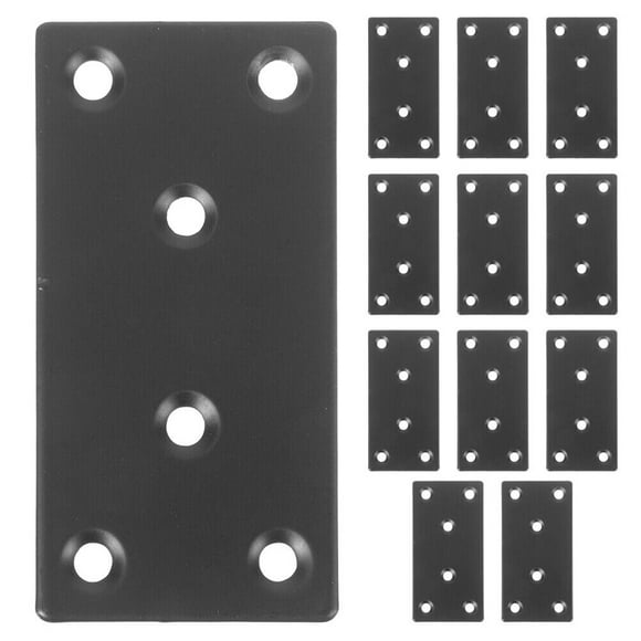 4pcs Flat Corner Straight Mending Plates Stainless Steel Fixing Corner