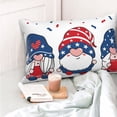 thumbnail image 4 of Pofeuu Gnome Independence Day Print Polyester Microfiber Plush Pillowcases, Super Soft and Cozy Pillow Case Covers with Envelop Closure（Pillow core not included）-20"x30", 4 of 6