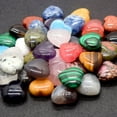 thumbnail image 4 of Trianu 20 Pcs Heart Shaped Gemstones Crystal Worry Stones Bulk Rocks 0.8 inch Mini Love Carved Stones Pocket Palm Thumb Gemstones for Witchcraft Reiki Energy Balancing Meditation (Assorted Colors), 4 of 9