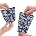 thumbnail image 3 of Lsque White Leaves Pattern Telescopic Pencil Bag Pen Holder Stationery Case, Stand-up Retractable Transformer Bag Organizer, 3 of 6