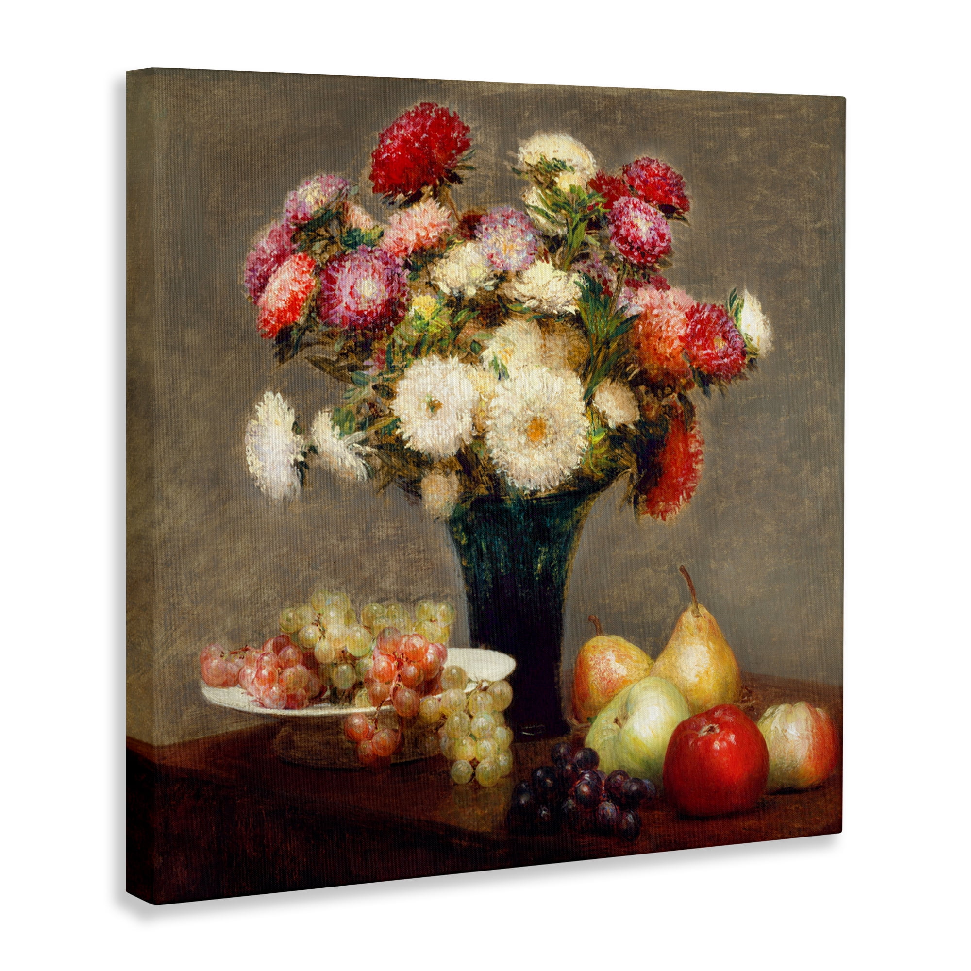 Stupell Industries Fruit & Asters Still Life Canvas Wall Art, design by CAD Designs