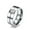 Steel Color, variant on Stainless Steel Diamond Wedding Ring Unisex Geometric Fashion Sizes Eight Nine Ten Eleven Twelve Thirteen Gold