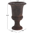 thumbnail image 4 of SAFAVIEH Paul Outdoor Patio Planer, Brown/White, 4 of 6