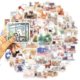 thumbnail image 3 of 50 pcs Cartoon Animal Day Graffiti Stickers Personal Decorative Stickers for Guitar Notebook Luggage, 3 of 5
