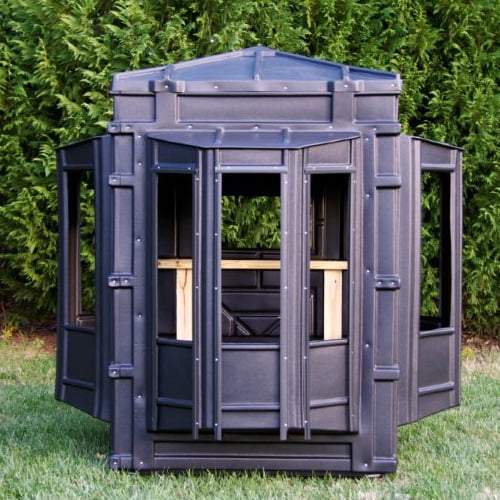 Hughes 4x4 Bay Window Bow Hunting Blind Hideout Box Bay Half Door Model