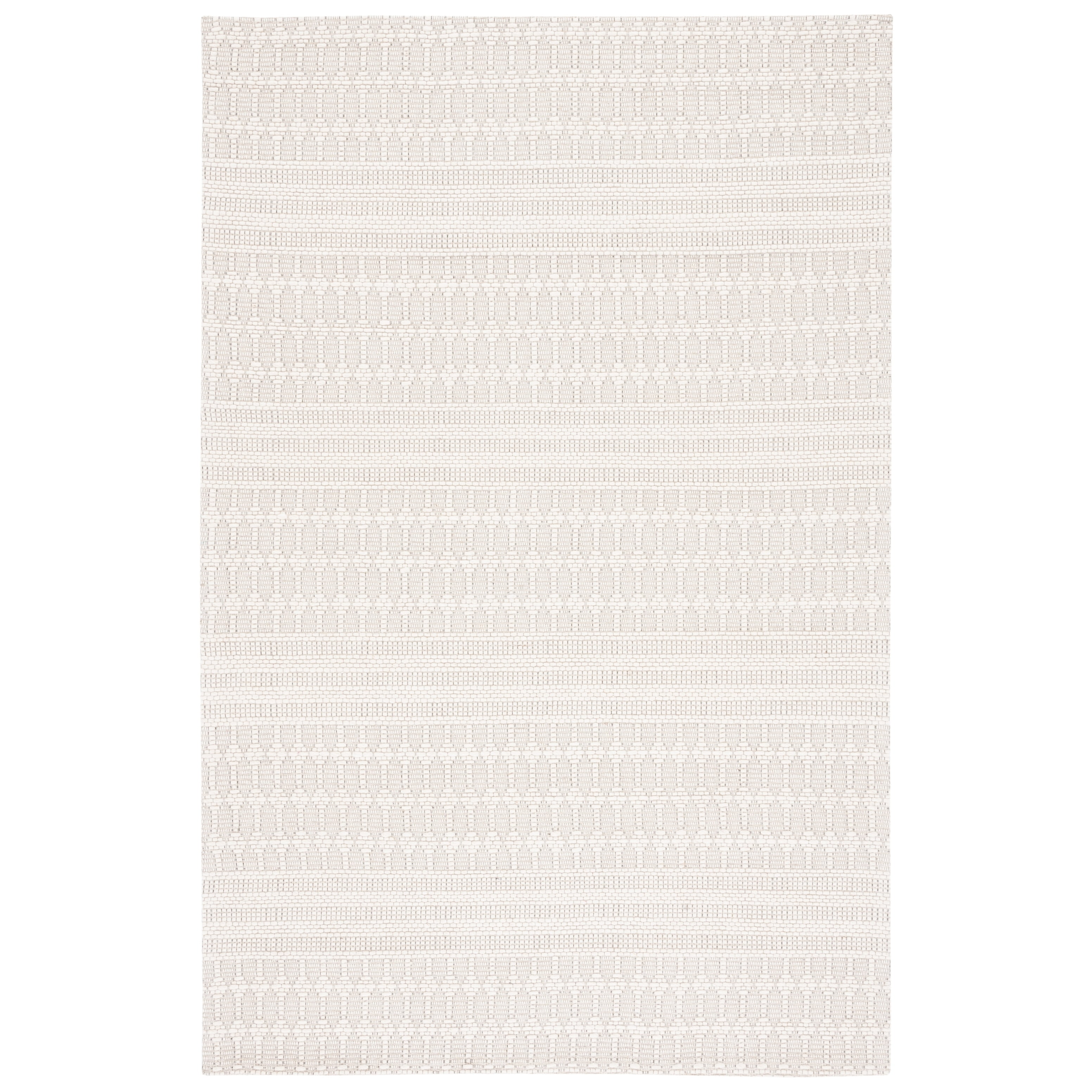 SAFAVIEH Marbella Norton Geometric Area Rug, Ivory/Beige, 4' x 6'