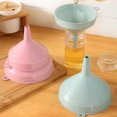 thumbnail image 2 of Lubelski Funnel Food Grade Long Neck Design Leakproof Quick Drainage Filter Plastic Solid Food Liquid Spice Oil Funnel Kitchen Supply, 2 of 8