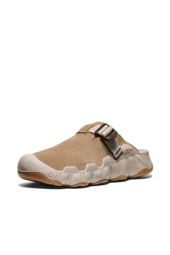 Hyperport Clog Leather Men's Slip-On Shoes, Adjustable Fit, Premium LWG-Certified Leather Upper, High-Traction Rubber Outsole, Cornstalk/Plaza Taupe, Size 11 Medium, 1030763