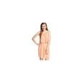 thumbnail image 1 of Material Girl Robe Plissée à Volants pour Femmes, Orange, Juniors, Moyen, 1 of 1