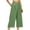 Green, variant on Aofany Womens Capri Pants Loose High Waisted Wide Leg Lounge Pants Casual Palazzo Pants Trousers with Pockets
