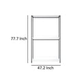 thumbnail image 5 of Benjara Cox Modular Closet System, 3 Wide White Board Shelves and Black Metal Frame, 5 of 5