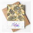 thumbnail image 1 of Printing Repeat Cloth Khaki Colorful Art Welcome Back Greeting Cards Envelopes Blank, 1 of 3