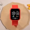thumbnail image 7 of Fasijew Sporty Watch Square Dial Watch Earth Design Sport Watch Square Dial Touch Screen Big Number LED Digital Watch Silicone Wristband, 7 of 7