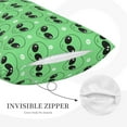 thumbnail image 3 of Fuzoiu alien cartoons Print Fuzzy Pillowcases, Super Soft Pillow Case Cover with Zipper for Bedroom, Sofa, Couch,Cozy Pillow Shams for All Seasons-14"x20", 3 of 6
