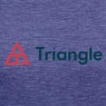 thumbnail image 3 of CafePress - Triangle Horizontal T Shirt - Womens Tri-blend T-Shirt, 3 of 4