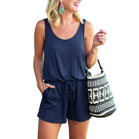 Goosudu Printed Loose Casual Drawstring Jumpsuit main image 0