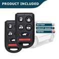 thumbnail image 4 of AKS KEYS Replacement Fits for Honda Odyssey Keyless Entry Remote 6 Buttons for Vehicles That Use OUCG8D-399H-A - 314 MHz (2 Pack), 4 of 6