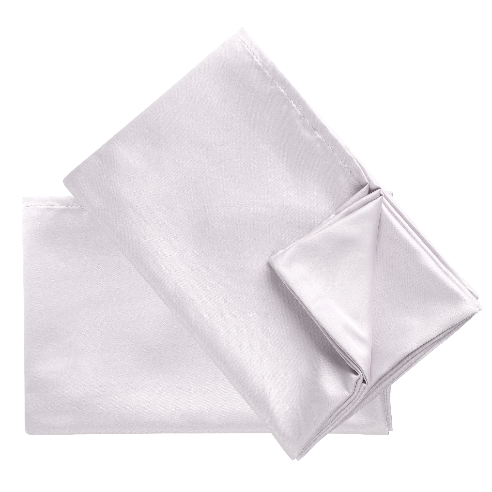 Unique Bargains 4 Pack Satin Pillowcases for Hair and Skin, Silver Standard