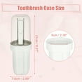 thumbnail image 4 of Unique Bargains Plastic Lightweight Toothbrush Travel Case Traveling for Travel Business 2.99"x2.83"x8.27" White, 4 of 6