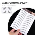 thumbnail image 4 of 12 Sheets Eyebrow Tattoos Stickers Eyebrow Transfers Stickers Shaping Sticker, 4 of 7