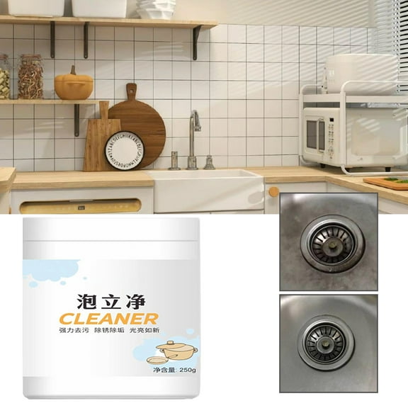 Kitchen All-Purpose Powder Cleaner, Powerful All Purpose Cleaning Powder, Foam Rust Remover Kitchen All-Purpose Cleaning Powder, Kitchenware Cleaning Agent, Foam Rust Remover for Pot