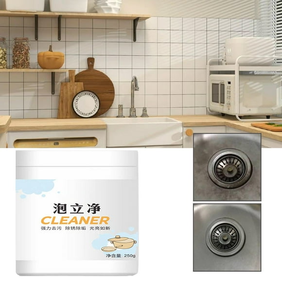 HOARBOEG Poudre de Nettoyage de Cuisine Nettoyant Puissant Détachant pour Hotte Dégraissant 250g Outils de Nettoyage Ménagers