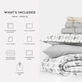 thumbnail image 3 of Noble Linens 8 Piece Dorm Bedding Bundle, Comforter & Sheet Set, Pillows, Laundry Bag, 3 of 8