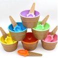 thumbnail image 1 of Caja de 1 vaso de helado Pedty (6 vasos de helado y 6 cucharas), regalo de 6 vasos de helado para niños, postres para parejas, cocina, comedor y bar., 1 of 8