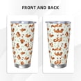 thumbnail image 3 of Rocae Squirrel Playing for 20 Ounces Stainless Steel Insulted Tumbler Car Cup Drink Mug Inspirational Graduate Present-Straw Three-piece Set, 3 of 8