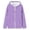 Purple, variant on lnmuld Girls Solid Full Zip Hoodie Long Sleeve with Kangaroo Pocket Casual Lightweight Outerwear Purple,11-12 Years