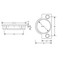 thumbnail image 2 of 100 Pack Rok Hardware 35mm (1-3/8") Plastic Hole Plug for Hinge and Dowel Holes, White, 2 of 2