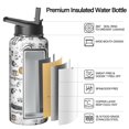 thumbnail image 2 of Cute Halloween 32oz Stainless Steel Tumbler with Handle and Straw – Pumpkin Witch Ghost Travel Mug – Vacuum Insulated Reusable Cup for Fall Gift Women Men, 2 of 5