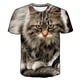 thumbnail image 2 of Encantadora linda camiseta de gato, ropa para niños, camisetas de manga corta de verano para niñas, camisetas para niños, ropa de gato, camisetas para adolescentes, camisetas de gato 4T Gao Jinjia LED, 2 of 2