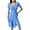 Blue, variant on Bigersell Wedding Guest Dresses Women Short Sleeve Summer Casual Soild Color Cute Print V-Neck Knee-Length Dress Female Dresses Casual Women's Plus Maxi Dresses, Style 7393, Blue S
