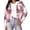 Pink-1, variant on Flannel Jacket for Women Trendy Fleece Lined Button Down Plaid Shacket Long Sleeve Hooded Jackets Fall Winter Pocket Coat