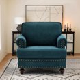 thumbnail image 2 of 38" Green Chenille - Comfortable Single Seat - Primary Living Space - Low - Maintenance Design, 2 of 4