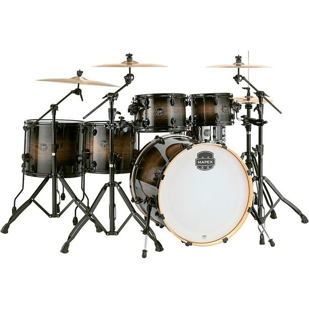Mapex Armory Series Exotic Studioease Fast Toms 6Piece Shell Pack w/ 22" Bass Drum & Black