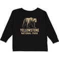 thumbnail image 3 of Inktastic Yellowstone National Park Bear Illustration Boys or Girls Long Sleeve Toddler T-Shirt, 3 of 5