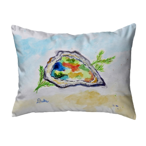 Betsy Drake NC1011 16 x 20 in. Colorful Oyster Non-Corded Indoor & Outdoor Pillow