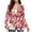 Candy Swirl Pattern, variant on Jiueut Womens Casual Blazer Suit Jacket Poinsettia & Snowflake Pattern Dressy Blazer with Pockets Office Blazer for Work with Suit Cloth Single Button Closure 3/4 Sleeve Work Blazer, Size X-Large